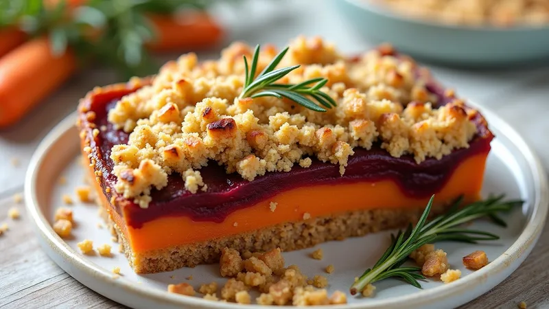 Gluten-Free Savoury Root Vegetable Crumble
