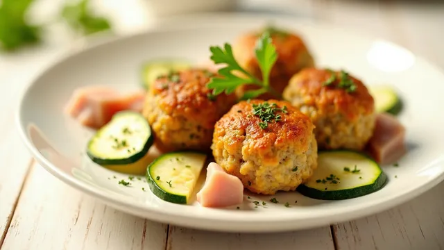 Baked Courgette Turkey Meatballs — Gut-Friendly Recipe