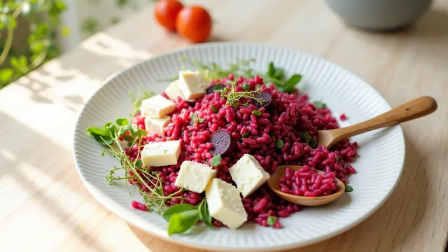 Red Rice, Beetroot & Lactose-Free Feta Salad