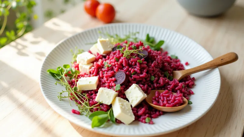 Red Rice, Beetroot & Lactose-Free Feta Salad