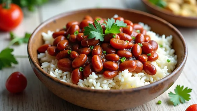 Mild Red Kidney Bean Chilli with Rice – A Gut-Friendly Recipe
