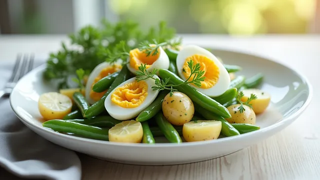 IBS-Friendly Potato, Green Bean & Egg Salad
