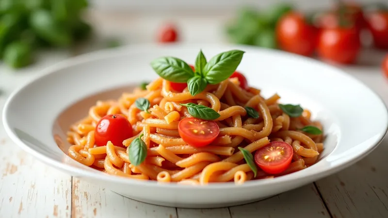 Gluten-Free Pasta with Sweet Tomato & Basil Sauce
