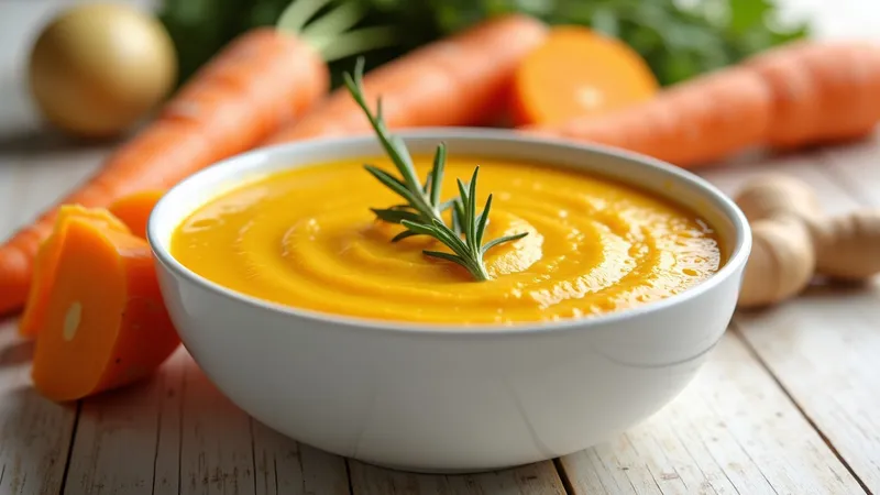 Creamy Carrot, Potato & Turmeric Soup